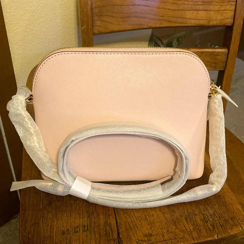 Michael Kors Jet Set Travel Dome Crossbody Purse Powder Blush NWT